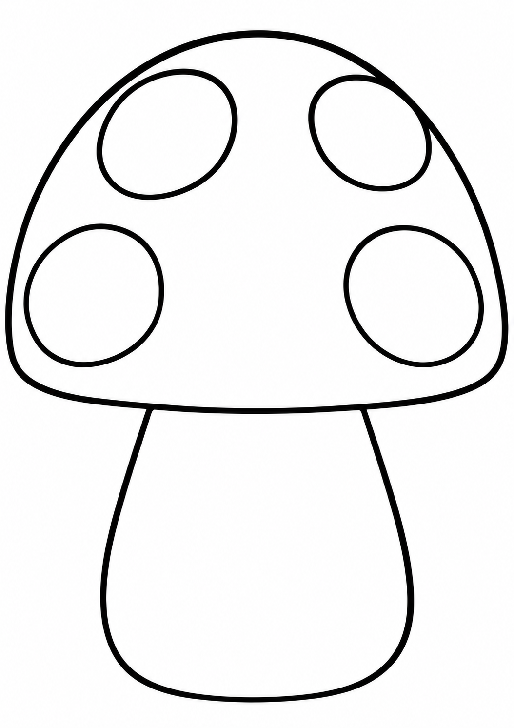 The big mushroom — printable coloring page
