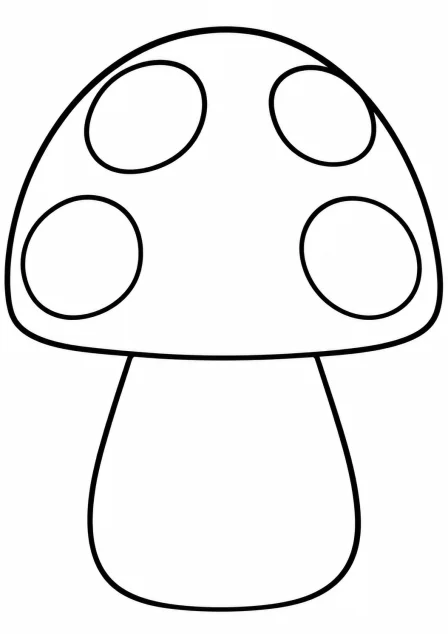The big mushroom — printable coloring page