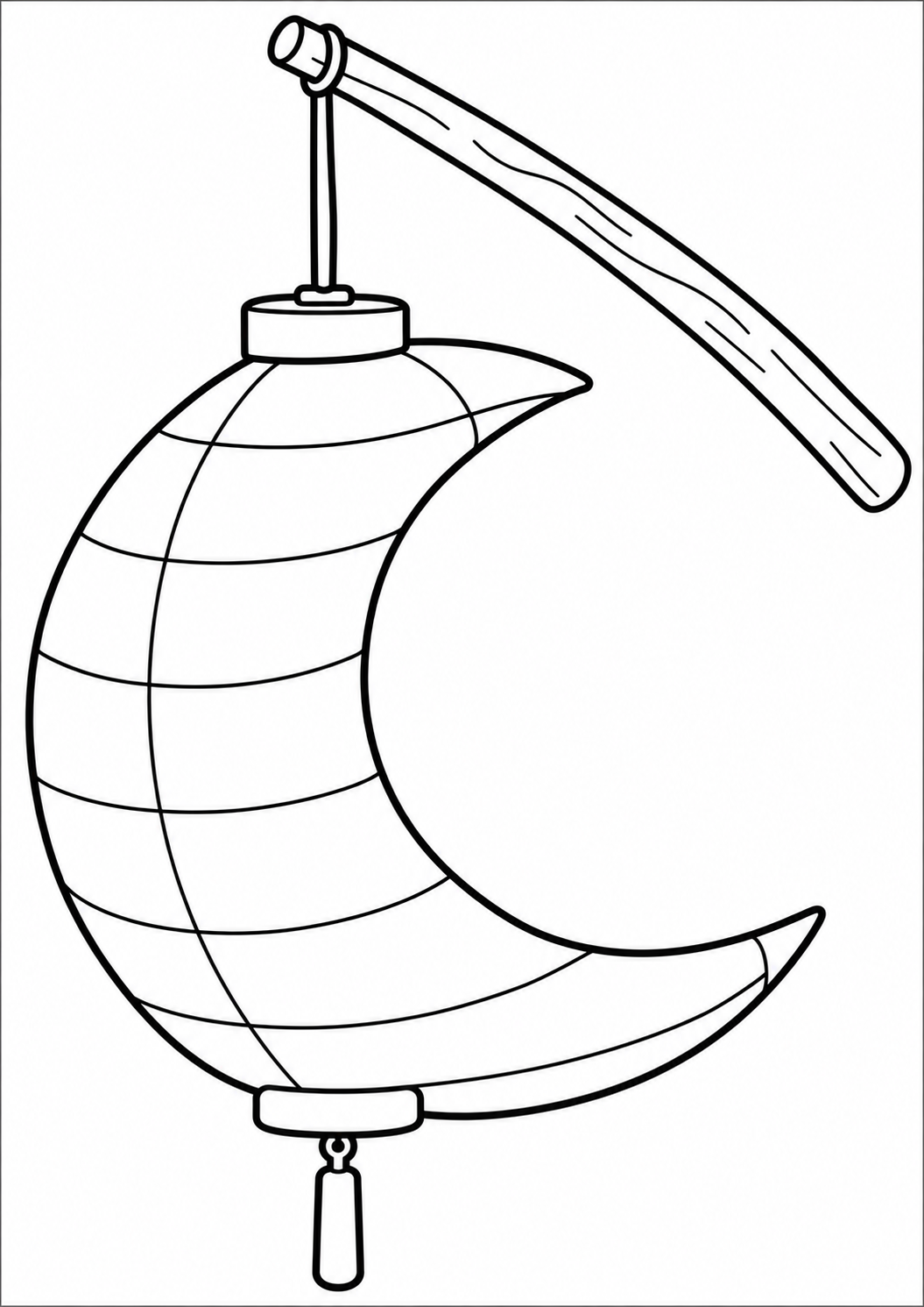 The moon lantern — printable coloring page