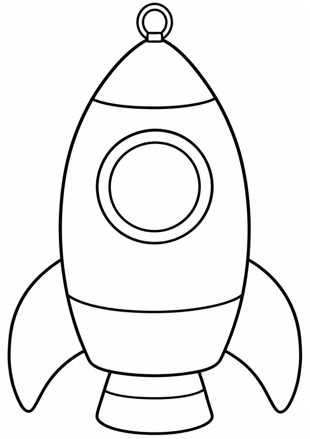 The rocket lantern โ printable coloring page