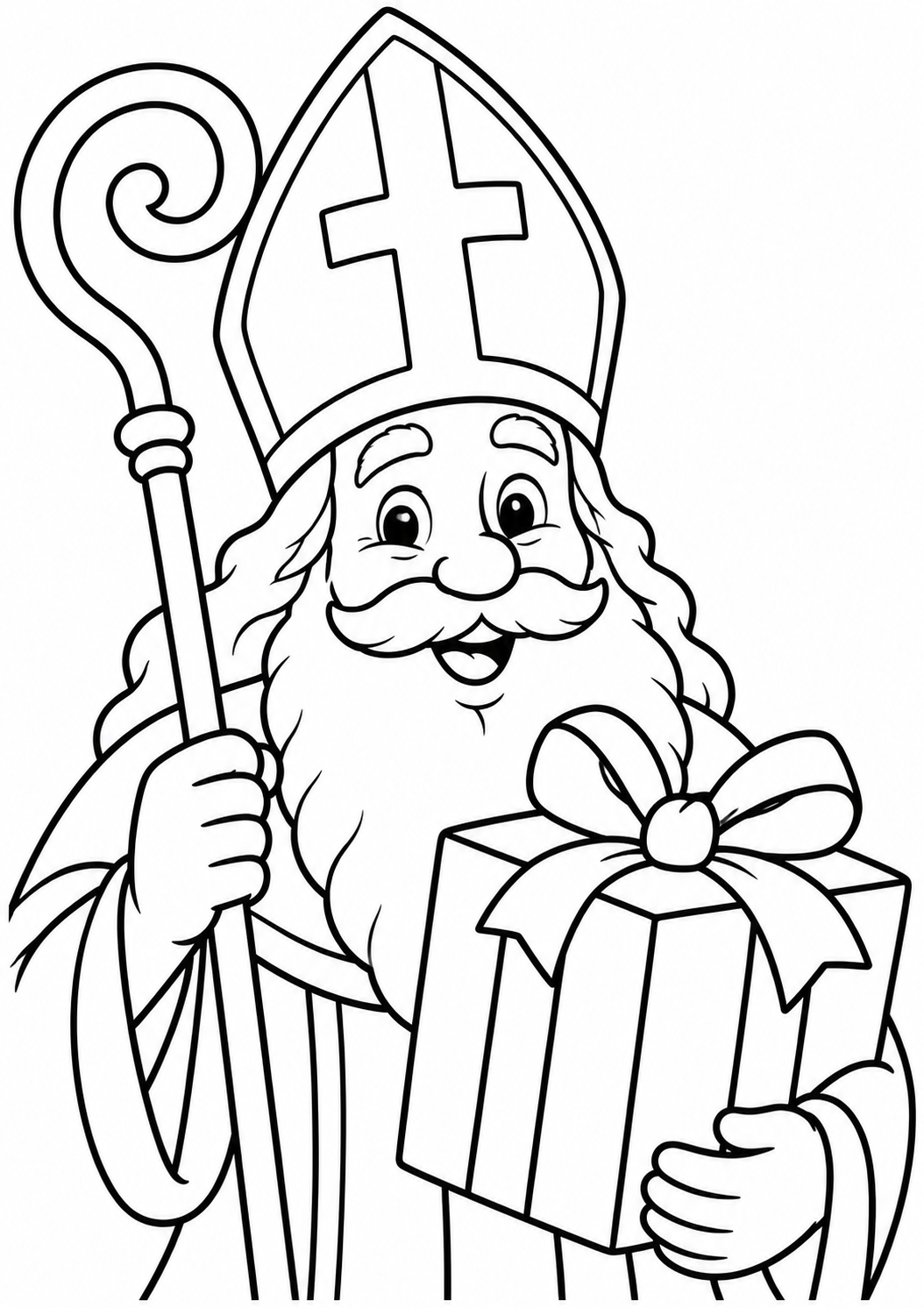 The big mitre โ printable coloring page