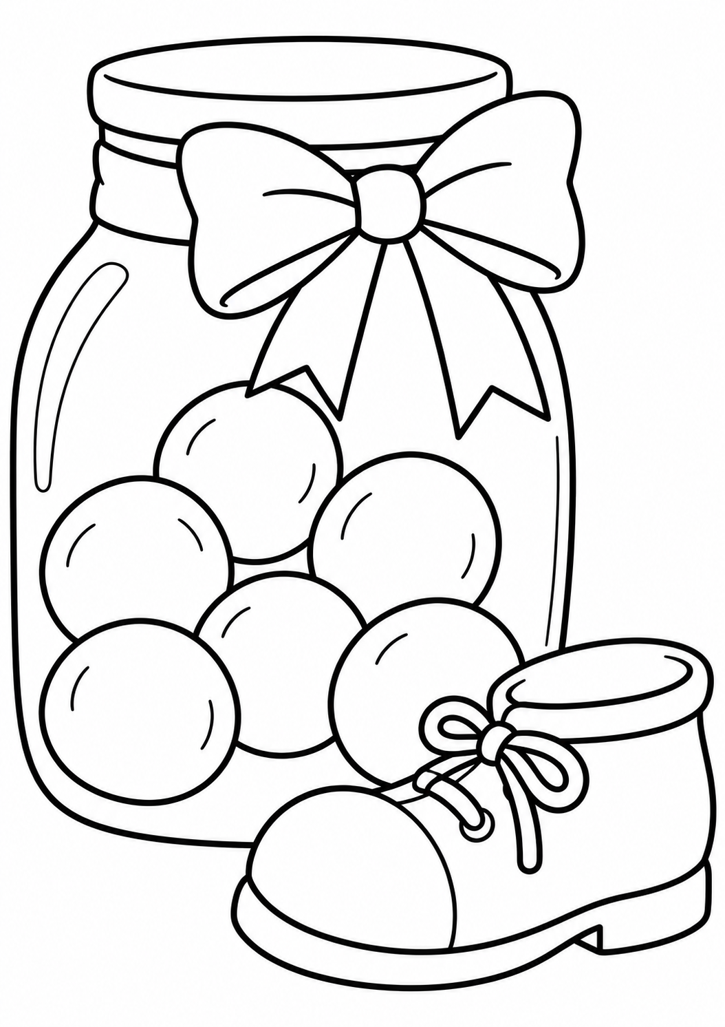 The big cookie jar — printable coloring page