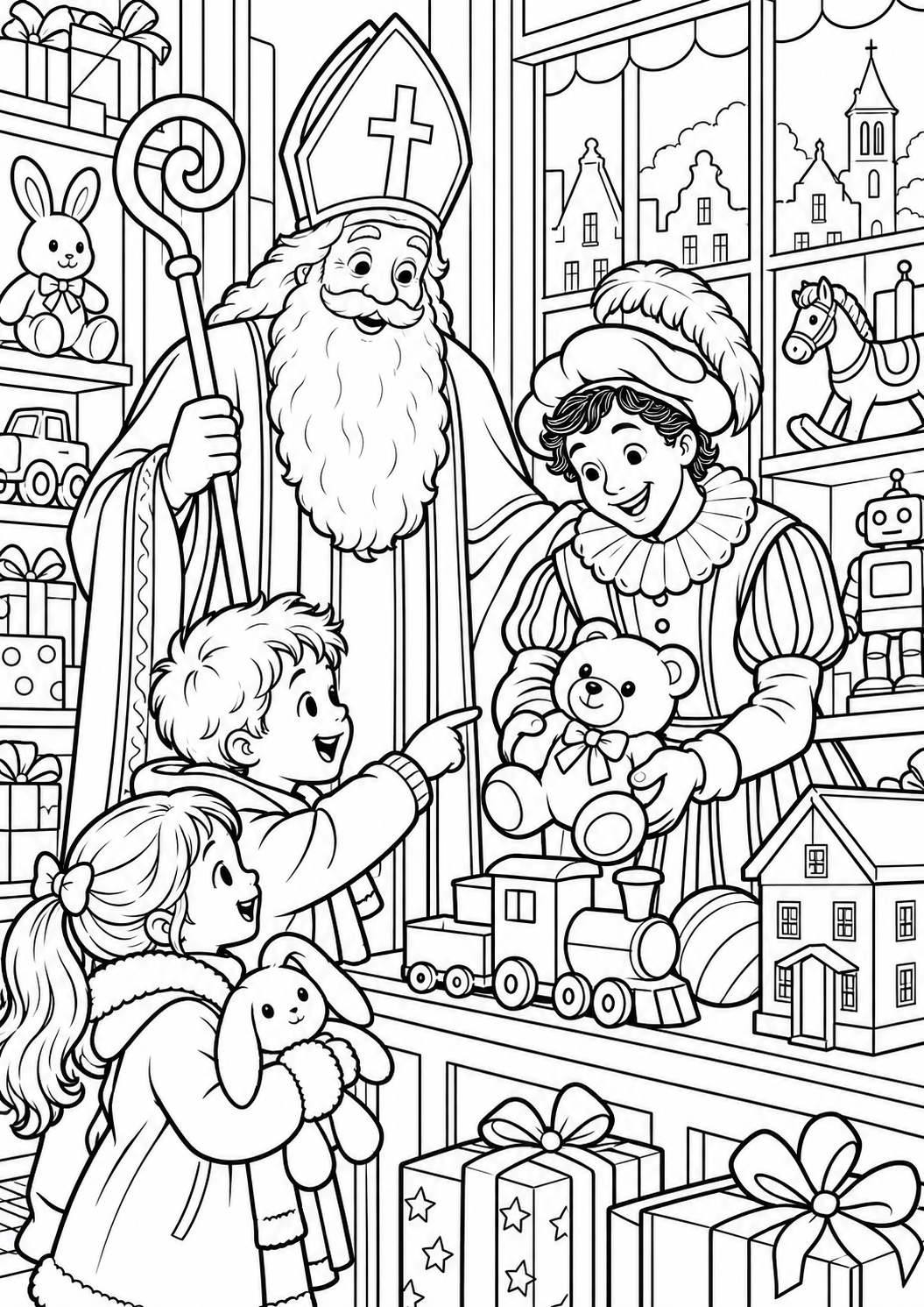 The gift shop โ printable coloring page