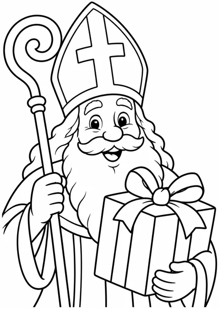 The big mitre — printable coloring page
